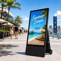 Pantalla Digital para Exteriores de Alto Brillo AIYOS con Batería Recargable, Pantalla LCD Impermeable y Análisis Inteligente Opcional