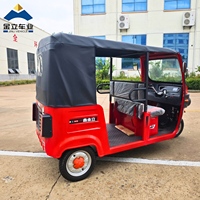 Tricycle Passager Électrique 200cc à Cabine Ouverte, Trois Rangées de Sièges, Vente en Gros Directe Usine Chinoise, Idéal Taxi Commercial