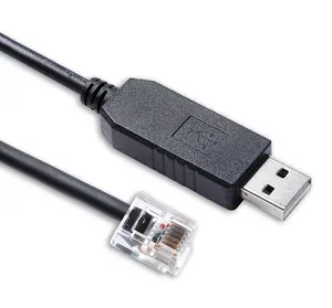 Kabel pemrograman USB PL2303 USB Uart TTL ke RJ12 6P6C untuk Kenwood TK-760 TK-762 TK-768 TK-860 TK-862 KPG-4