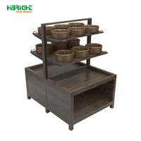 Étagère de présentation de fruits et légumes en métal robuste Highbright avec taille personnalisée pour supermarché