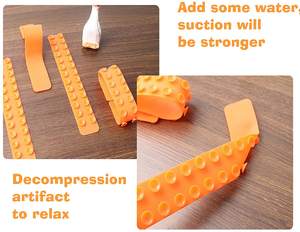 Jouet pikachip anti-stress, dessin animé, <span class=keywords><strong>ventouse</strong></span>, carré, feuille de Silicone, quadricoo, souple - Product Image 6