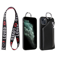 Étui de téléphone portefeuille bandoulière en similicuir antichoc fait main pour femmes pour iPhone 17 Pro Max 16 Plus 15 14 13 12 11 X 8 7