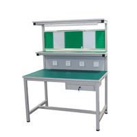 Établi combiné à cadre d'établi entièrement stocké avec panneau fourni Perceuse verticale Table de voyage longue Table rotative