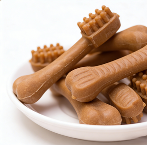 Diseño en forma de cepillo de dientes que llega profundo entre los dientes. Duradero, de larga duración, agradable y eficaz para la limpieza de molares. Golosinas para mascotas. - Product Image 1