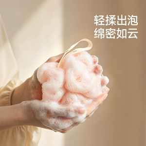 FaSoLa Bath Sponge Large Fluffy Soft Portable Durable Foaming Bath Flower For General Use - Product Image 3