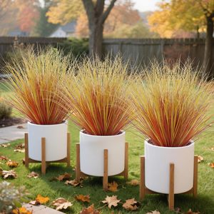 Hierba de Trigo Artificial Resistente a los Rayos UV, Ramas Artificiales con Tallos Verdes para Decoración de Jardín, Ventanas, Oficina, Interiores y Exteriores - Product Image 4