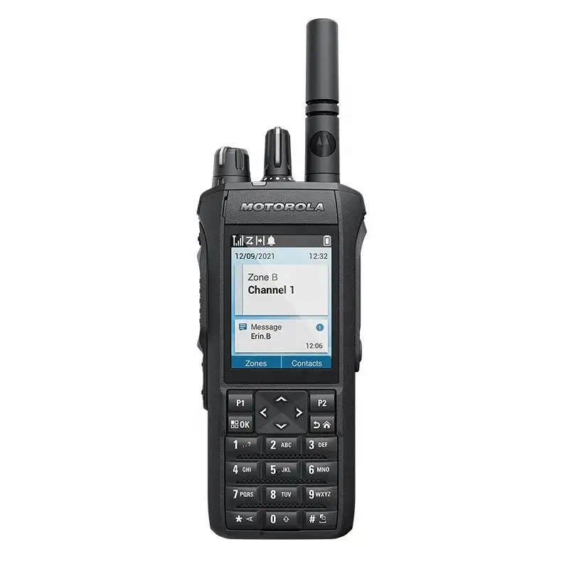 R7 Motorola DMR interkom dua arah, Radio interkom dua arah GPS tahan air portabel Walkie Talkie Wifi genggam tahan ledakan Radio jangkauan panjang