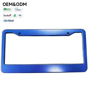 Marco de Matrícula Metálico <span class=keywords><strong>Azul</strong></span> Resistente Personalizado, Pedido Urgente, Descuento por Volumen - Product Image 1