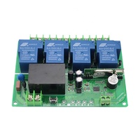 Modul Penerima Relay Universal AC 220~380V 4 Kanal 315 433MHz Saklar Kontrol Jarak Jauh Nirkabel RF
