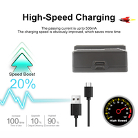 Cargador USB Individual RingTeam NP-F550, Cargador de Batería NPF550 para Cámaras Sony F550 F750 F980 FM50 FM70 FM80 QM91D VBD1 VBD2 DLI-1