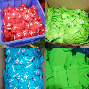 Étiquettes de bagage en silicone souple en gros, accessoires de voyage, porte-noms de valise, étiquettes de bagages - Product Image 6