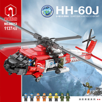 Juhang – blocs de construction de la série militaire 88012, ensemble de combattants HH-60J, garde, avion de recherche et de sauvetage pour les jouets de construction
