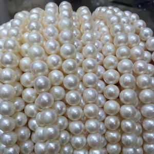 สร้อยคอมุกเงินแท้ 925 ขนาด 9-11 มม. พร้อมตัวล็อคเงิน สไตล์ฝรั่งเศสย้อนยุค ใช้ได้ทุกฤดู เหมาะสำหรับผู้หญิง ขายส่ง - Product Image 4