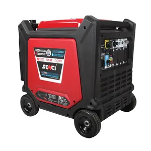 Senci-generador de gasolina silencioso portátil, gran potencia, 7kw, a la venta