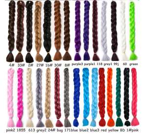 Extensiones de Cabello Trenzado Africano al por Mayor, Cabello Trenzado Jumbo, Extensiones a Granel de 165 g y 82 Pulgadas, Color Sólido, <span class=keywords><strong>Trenzas</strong></span> Ultra Premium - Product Image 5