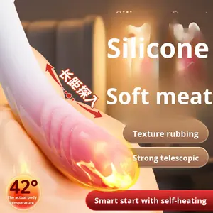 大人の大人のおもちゃ女性のバイブレーター女性のマスターベーションデバイス伸縮シミュレーションペニスソフト肉質 USB 充電式リモコン - Product Image 4