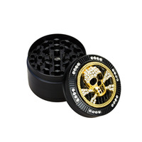 Broyeur à herbes sèches moderne en métal 52 mm avec broyeur à quatre couches en alliage de zinc, manuel, pour tabac