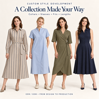 Fabricant de vêtements OEM, robe chemise en lin et coton pour femme, col polo blanc, manches longues, élégante, décontractée, mi-longue, printemps-automne, sur mesure