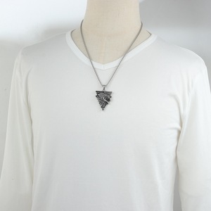 Yunnique – collier aigle en acier inoxydable pour hommes, pendentif au design géométrique, bijoux tendance, cadeau - Product Image 3