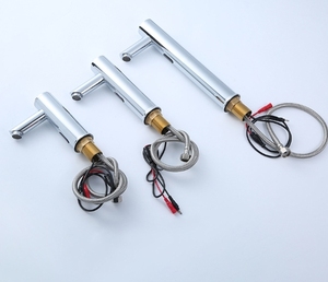 Lumière LED de haute qualité affichage numérique robinet de lavabo de salle de bain intelligent automatique sans capteur tactile montage à un trou en acier inoxydable - Product Image 4