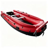 Bateau pneumatique gonflable pour jet ski 4,7 m, capacité 8 personnes, avec renfort de fond blanc pour la navigation, fabriqué en Chine, logo personnalisé