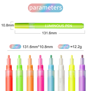 Bolígrafo de pintura acrílica que brilla en la oscuridad, reactivo UV de neón, a base de agua, no tóxico <span class=keywords><strong>para</strong></span> manualidades de bricolaje, pintura rupestre, decoración de Halloween - Product Image 2