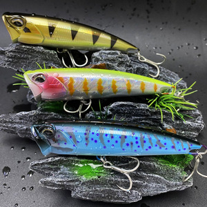 Leurre de pêche popper flottant en plastique pour eau salée, 118 mm, 26,3 g, pour lancer longue distance, grand éclaboussement, pour thon et bar - Product Image 4