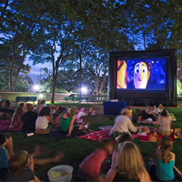 Cinéma gonflable portable sur mesure, écran de cinéma gonflable portable pour l'extérieur, pour la publicité