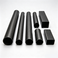 Tube en fibre de carbone TLL Pro Level 3K, surface mate, haute rigidité, pour extension de support GPS de drone FPV