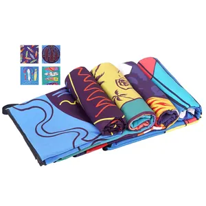 Hot Sale Creative Microfiber Checked Fashion Printed Oversize Water Absorbent Cloth Sand Resistant Beach Towel