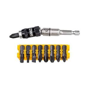 Juego de Puntas para Atornillador de Impacto Dewalt, 8 Piezas, Vástago Hexagonal, Acero, Puntas de Atornillador de Torque - Product Image 1