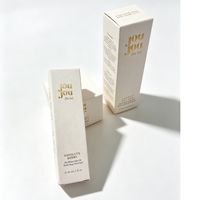 Caja de Empaque de Lujo para Productos de Cuidado de la Piel con Estampado en Dorado, Papel Especial para Empaque de Aceite Facial