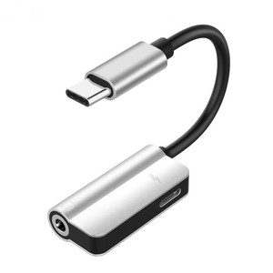 USB C <span class=keywords><strong>2</strong></span> en 1 Tipo-C Jack <span class=keywords><strong>Convertidor</strong></span> de audio Cable adaptador de auriculares para Huawei <span class=keywords><strong>Mate</strong></span> 10 P20 Pro Xiaomi Mi 6 8 - Product Image 2