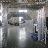 Estructura de Aluminio Personalizada de Fábrica con Recubrimiento en Polvo Negro y Plateado para Escenarios, Conciertos, Exposiciones, Iluminación y Exhibición con Bloqueo Rápido