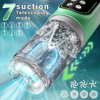 Neues Modell Flüsterleiser Männer-Stimulator Vibrator Saugend Stoßend Rotierend Automatisches Männliches Masturbationsgerät