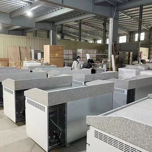 Refrigerador Comercial de 2 Puertas con Congelador Integrado en la Encimera |   Refrigerador Bajo Mostrador de Acero Inoxidable para Equipamiento de Cocina de Restaurante - Product Image 3