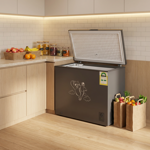 <span class=keywords><strong>Congélateur</strong></span> coffre noir 300L à porte simple, économe en énergie, congélation profonde, pour usage domestique, résidentiel et commercial - Product Image 3
