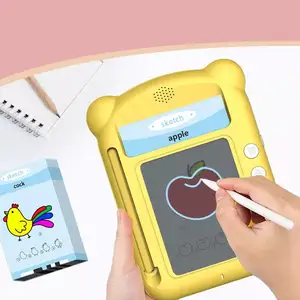 50 English Cards Bilingual Flash Cards Machine with Drawing Board Early Education Machine