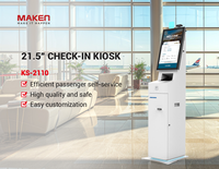 Kiosque interactive d'auto-enregistrement de passager d'aéroport pour la lecture de carte d'embarquement et de passeport