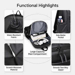 <span class=keywords><strong>Mochila</strong></span> para Portátil Impermeable Personalizada OEM ODM de 15.6 Pulgadas, Bolsa de Viaje de Negocios de Cuero de Microfibra, <span class=keywords><strong>Antirrobo</strong></span>, con USB, al por Mayor - Product Image 2
