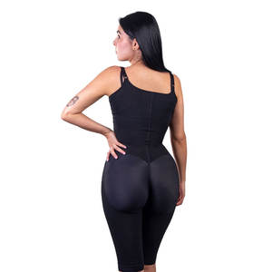 ชุดกระชับสัดส่วนแบบยาวถึงเข่า ยี่ห้อ FLEXY Fajas Colombianas ผลิตจากผ้าบีบอัด ช่วยกระชับหน้าท้อง พร้อมตะขอปรับระดับได้ที่ไหล่ - Product Image 6