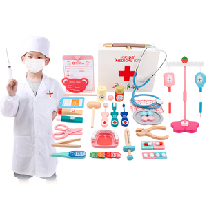Best-seller Enfants petit docteur ensemble jouet en bois simulation médecine boîte fille cadeau maternelle jouer <span class=keywords><strong>maison</strong></span> jeu pour tout-petit - Product Image 1