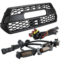Kit d'ampoules LED pour calandre avant TOYOTA TACOMA TRD 2016 2017 2018 2019, lentille fumée, lampe d'avertissement ambre 4-en-1