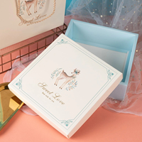 Cajas de Regalo Plegables Magnéticas con Logotipo Personalizado, Ecológicas, de Papel de Arte Rojo Festivo de Lujo con Laminación Mate