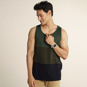 Camiseta sin Mangas de Alta Calidad para Hombre, 100% Algodón, Deportiva, 180g, Secado Rápido, Transpirable, Diseño de Punto Cómodo para Gimnasio - Product Image 3