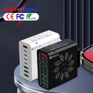 EU Cắm Sạc Nhanh 8usb loại C sạc PD 3.0 sạc nhanh tường cho bộ chuyển đổi điện thoại cho iPhone 16 15 Xiaomi Huawei Samsung - Product Image 2