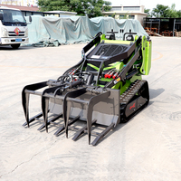 Mini chargeuse compacte hydraulique sur chenilles chargeur frontal capacité 500KG pièces jointes produit Offre Spéciale livraison gratuite noyau de moteur