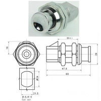 Serrure à combinaison à code en alliage de zinc pour armoire, bouton rond sans clé, fermeture à came