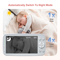 Prix usine sans fil numérique 2.4ghz Radio bébé moniteur 2 voies bébé appel moniteur 5 "720p 1080 Hd Mobile App gratuit bébé moniteur