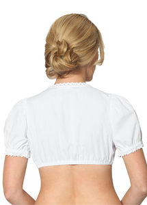 Camicetta Elegante da Donna in Pizzo e Cotone, Camicia Casual Estiva da Festa, Lingerie Lavabile, Bluse Bianche, Top Corti - Product Image 4